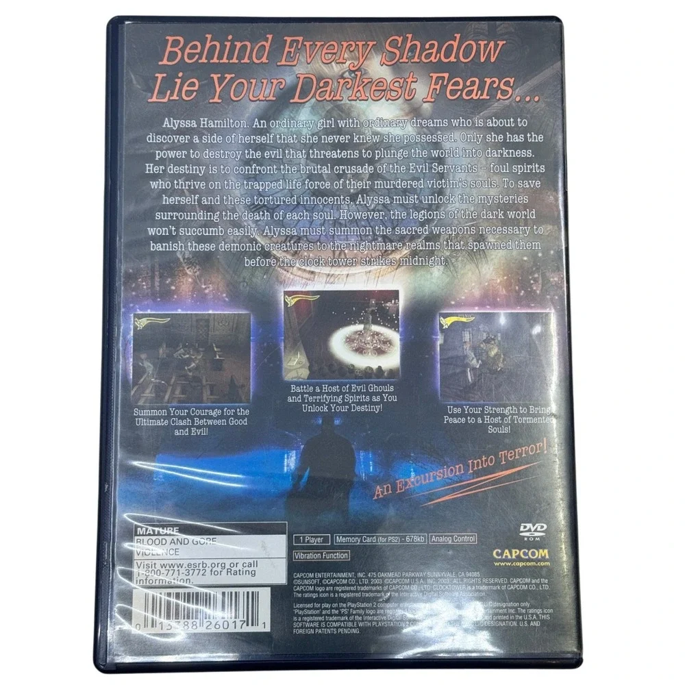 Clock Tower 3 Sony PlayStation 2 PS2 Capcom 2003 Survival Horror SLUS 20633 CIB